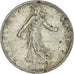Moneta, Francia, Semeuse, 2 Francs, 1913, Paris, MB+, Argento, KM:845.1