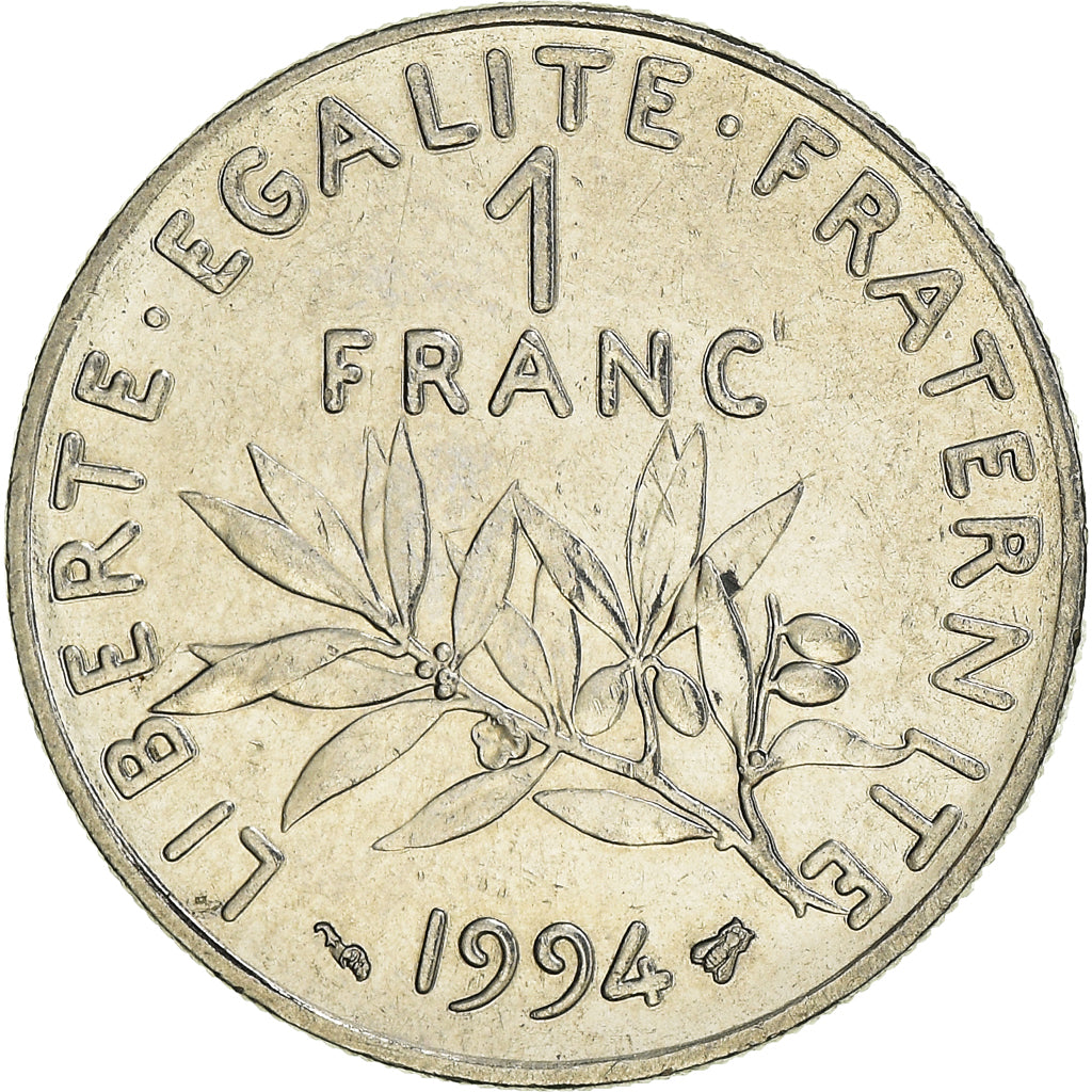 Munten, Frankrijk, Semeuse, Franc, 1994, Paris, PR, Nickel, KM:925.1