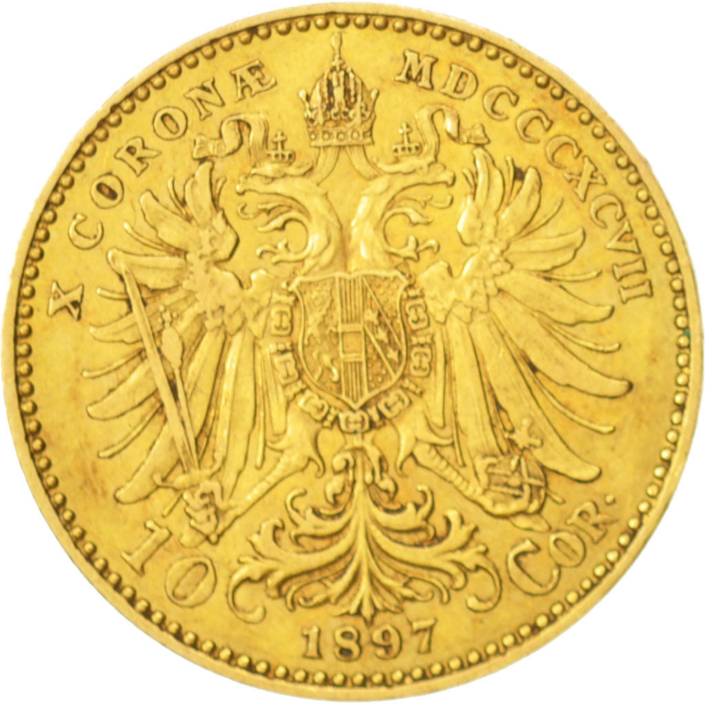 Autriche, Franz Joseph I, 10 Corona, 1897, TTB, Or, KM:2805
