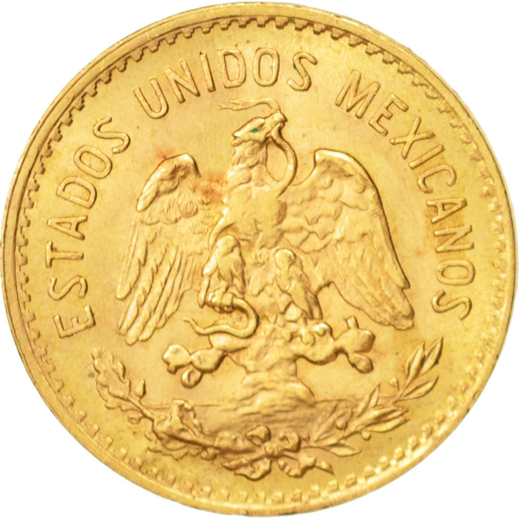 Mexique, 5 Pesos, 1955, Mexico City, SUP, Or, KM:464