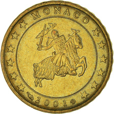 Mónaco, 10 Euro Cent, 2002, Paris, AU(55-58), Latão, KM:170