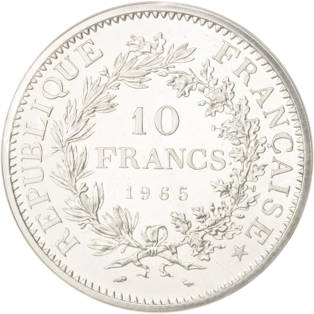Coin, France, 10 Francs, 1965, MS(65-70), Silver, KM:P356, Gadoury:183.P1