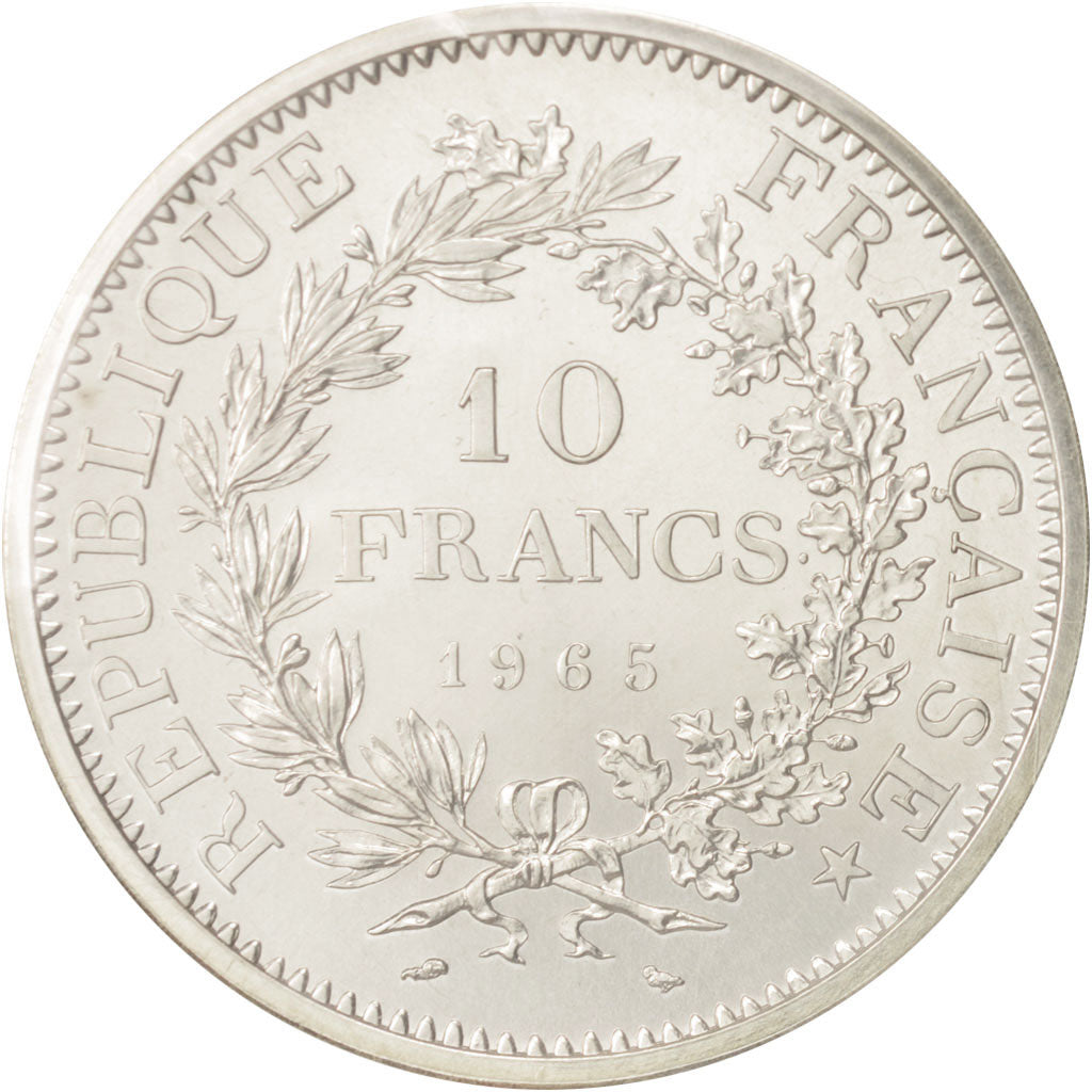 Coin, France, 10 Francs, 1965, MS(65-70), Silver, KM:P356, Gadoury:183.P1