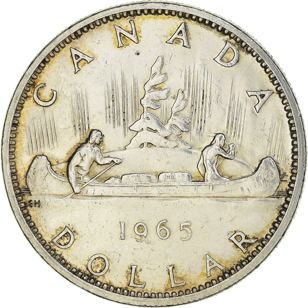 Coin, Canada, Elizabeth II, Dollar, 1965, Royal Canadian Mint, Ottawa