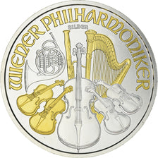 Áustria, Philharmonic Orchestra, 1-1/2 Euro, 2017, 1 Oz, MS(65-70), Prata