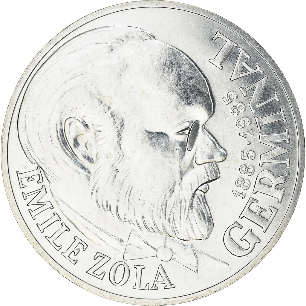 Coin, France, Zola, 100 Francs, 1985, Pessac, ESSAI, MS(65-70), Silver, KM:E131