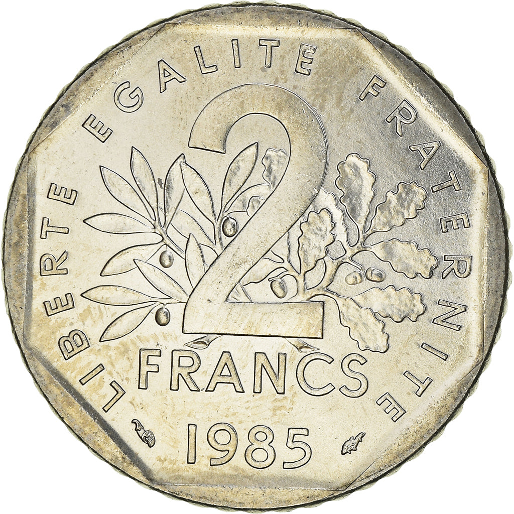 Moneta, Francia, Semeuse, 2 Francs, 1985, Paris, FDC, SPL+, Nichel, KM:942.1