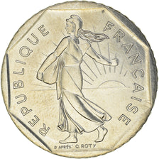 Moneda, Francia, Semeuse, 2 Francs, 1986, Paris, BU, FDC, Níquel, KM:942.1