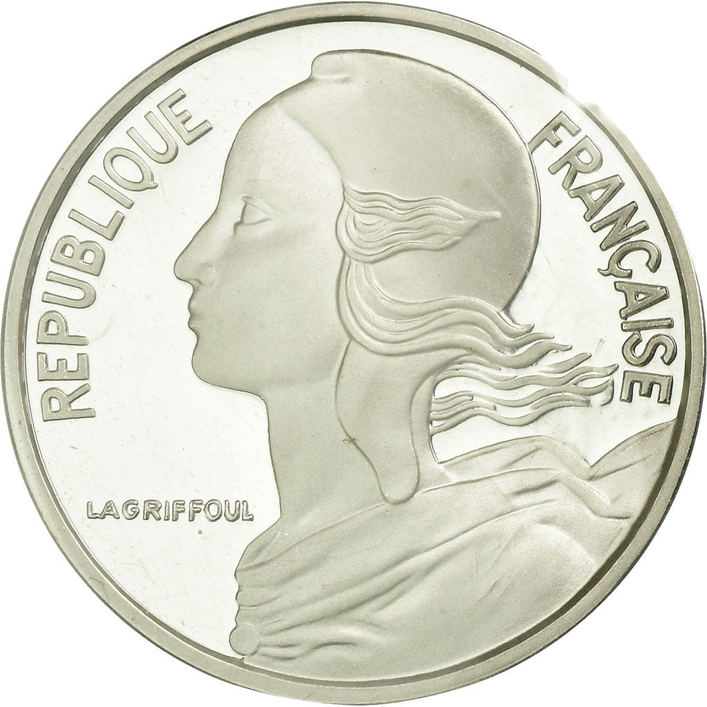Coin, France, 5 Centimes, 1975, MS(65-70), Silver, KM:P516, Gadoury:22.P2
