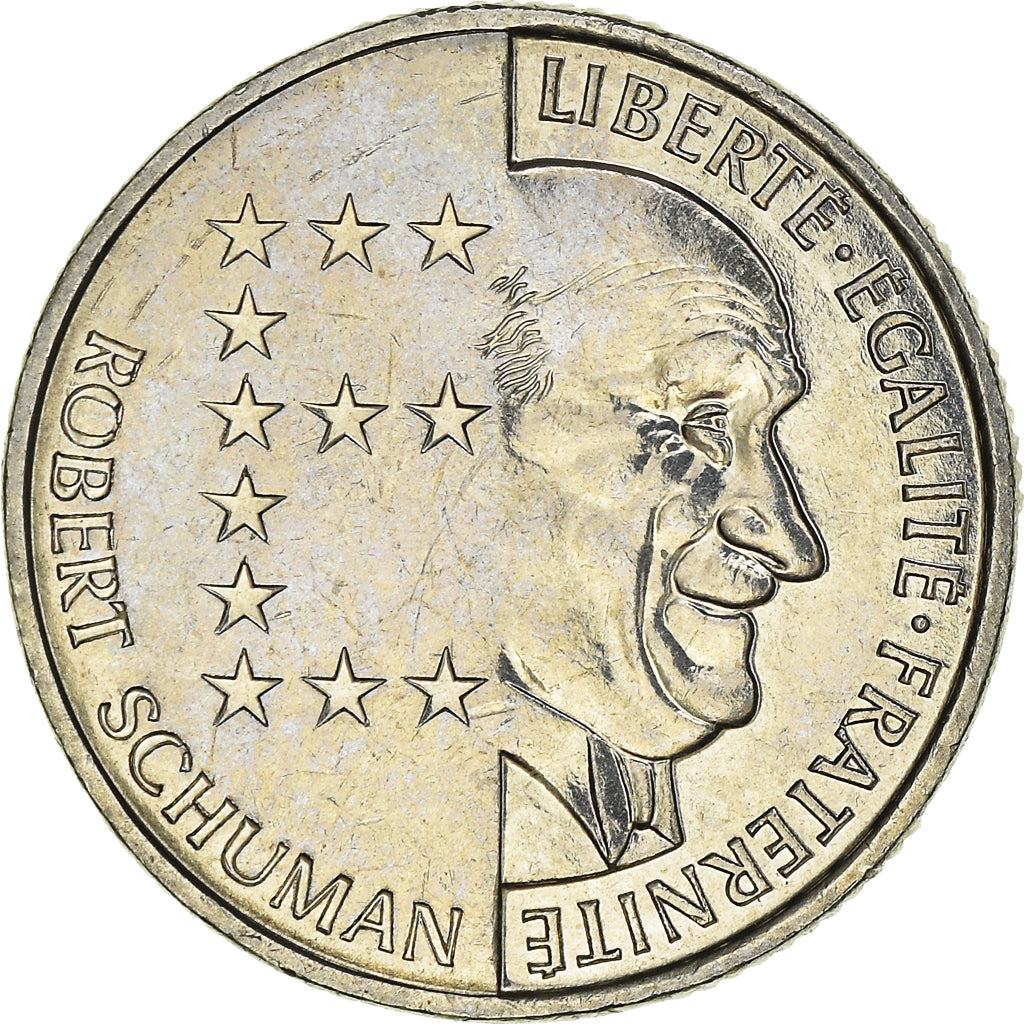 Moneda, Francia, Schumann, 10 Francs, 1986, EBC, Níquel, KM:958, Gadoury:825