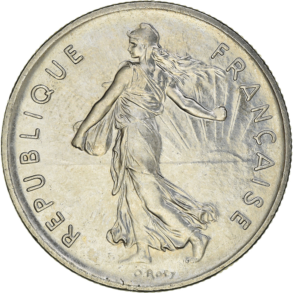Coin, France, Semeuse, 5 Francs, 1996, Paris, MS(63), Nickel Clad Copper-Nickel
