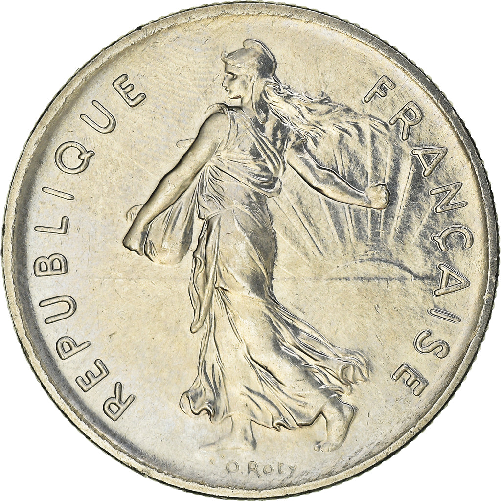 Münze, Frankreich, Semeuse, 5 Francs, 1996, Paris, UNZ, Nickel Clad