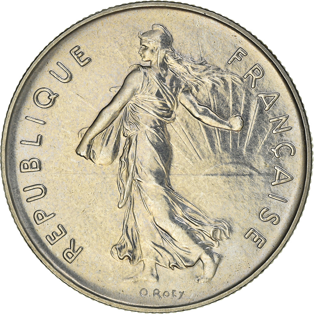 Coin, France, Semeuse, 5 Francs, 1988, Paris, MS(64), Nickel Clad Copper-Nickel