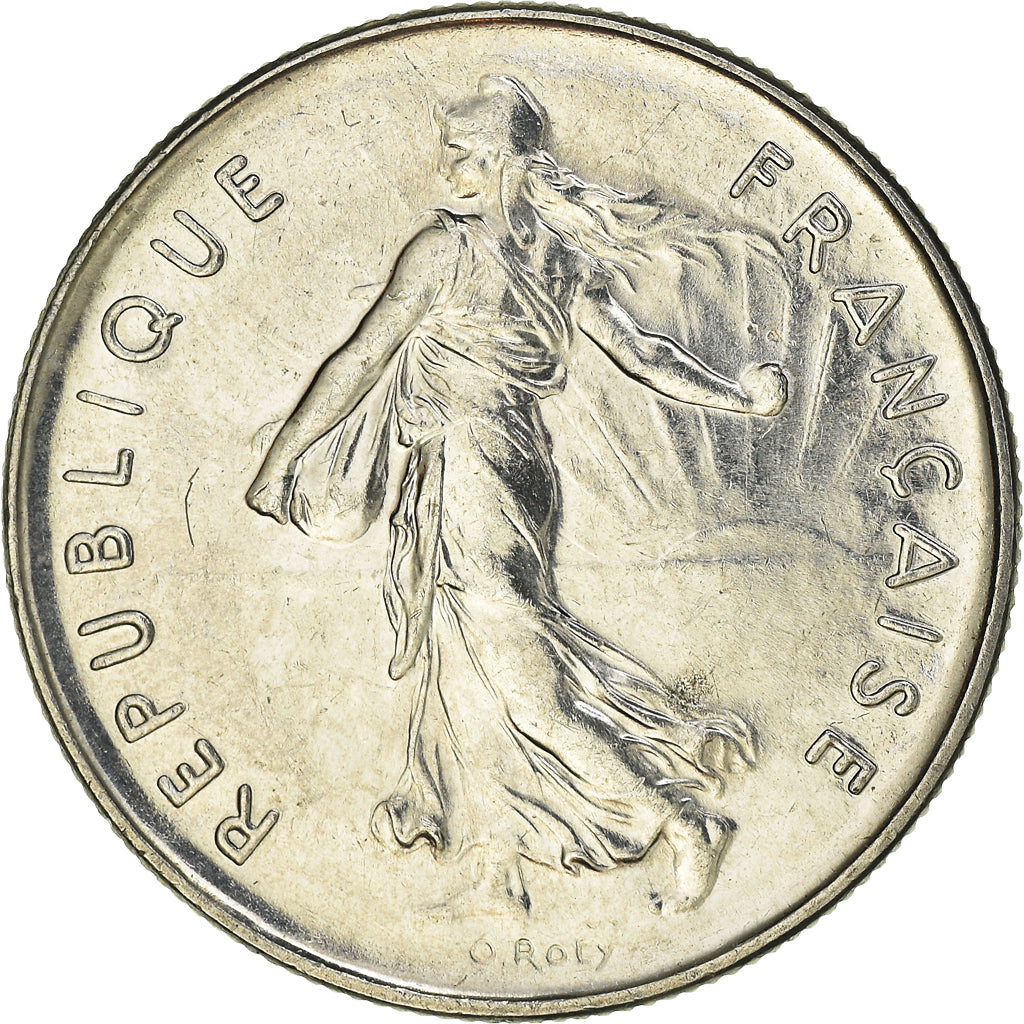 Coin, France, Semeuse, 5 Francs, 1988, Paris, MS(63), Nickel Clad Copper-Nickel