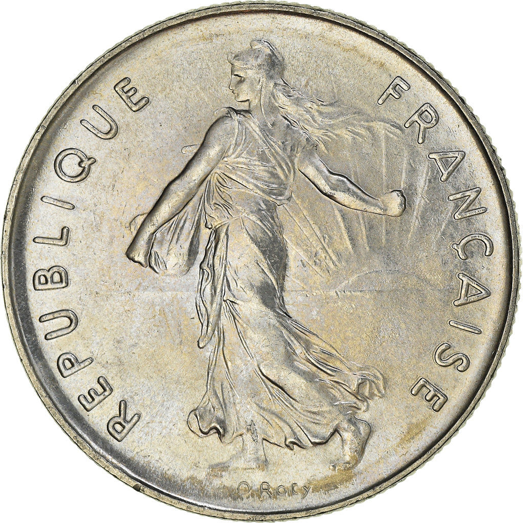 Moneta, Francia, Semeuse, 5 Francs, 1989, Paris, FDC, Nichel placcato