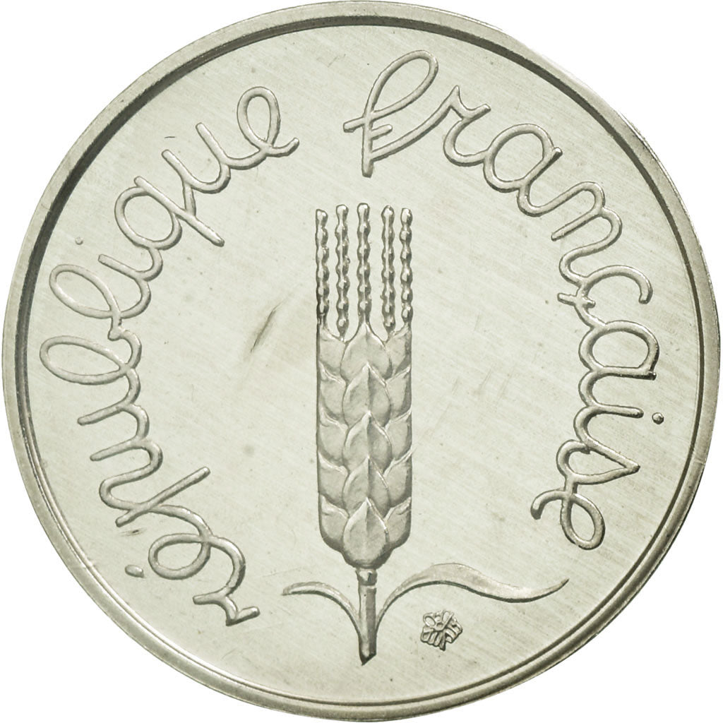 Coin, France, Centime, 1980, MS(65-70), Silver, KM:P654, Gadoury:4.P2