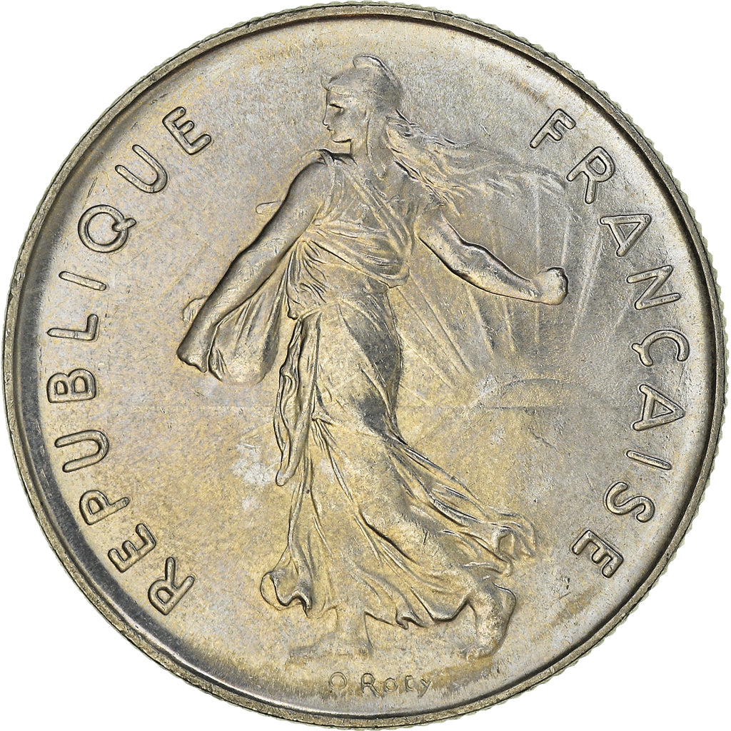 Coin, France, Semeuse, 5 Francs, 1989, Paris, MS(64), Nickel Clad Copper-Nickel