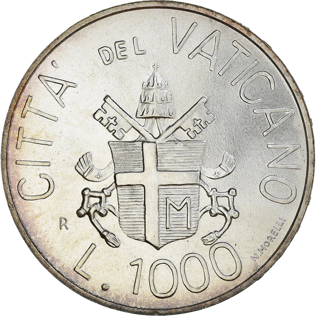 Coin, VATICAN CITY, John Paul II, 1000 Lire, 1983, Roma, MS(65-70), Silver