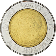 Coin, VATICAN CITY, John Paul II, 500 Lire, 1984, Roma, MS(65-70), Bi-Metallic