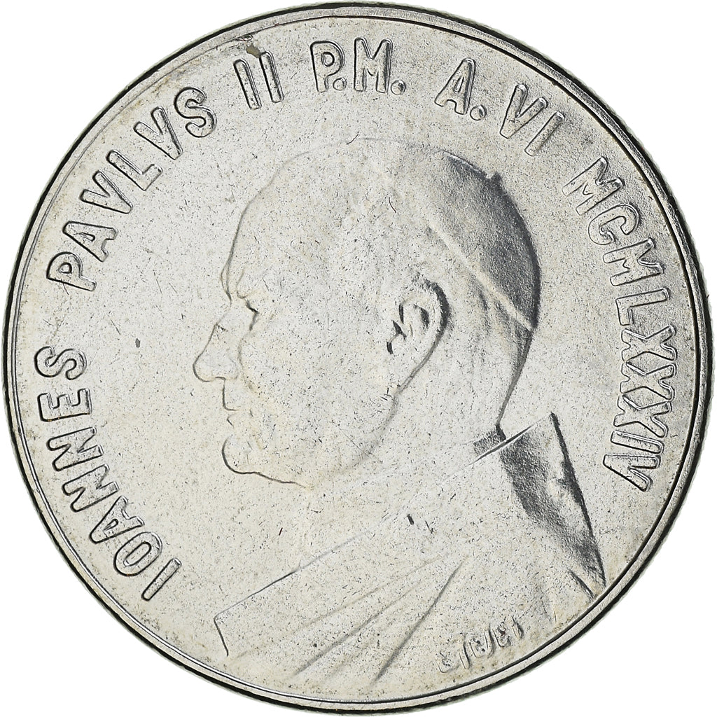 Moneta, PAŃSTWO WATYKAŃSKIE, John Paul II, 50 Lire, 1984, Roma, MS(65-70)