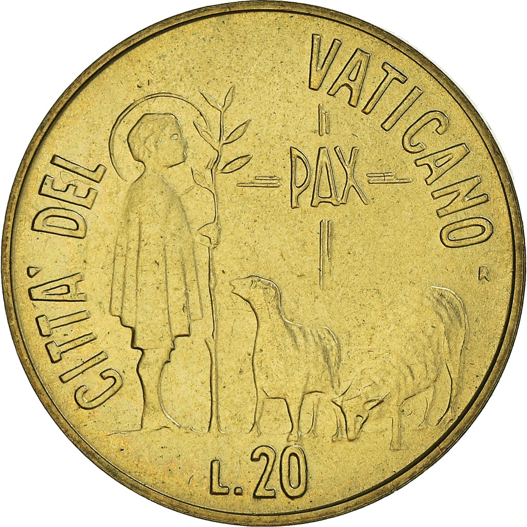 Moneta, PAŃSTWO WATYKAŃSKIE, John Paul II, 20 Lire, 1984, Roma, MS(65-70)