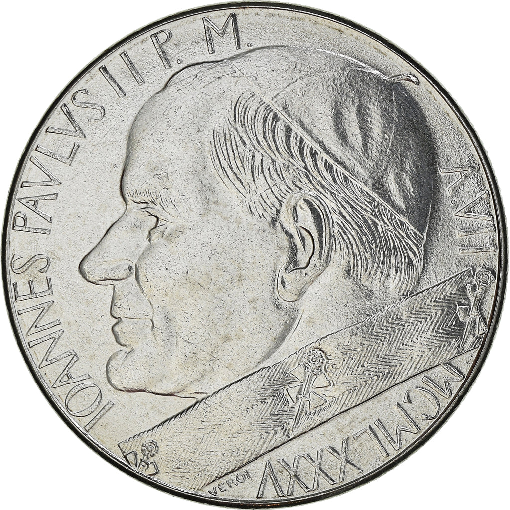 Moneda, CIUDAD DEL VATICANO, John Paul II, 100 Lire, 1985, Roma, FDC, Acero