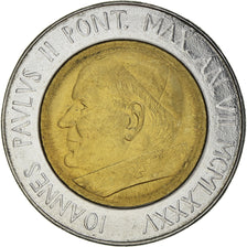 Coin, VATICAN CITY, John Paul II, 500 Lire, 1985, Roma, MS(65-70), Bi-Metallic