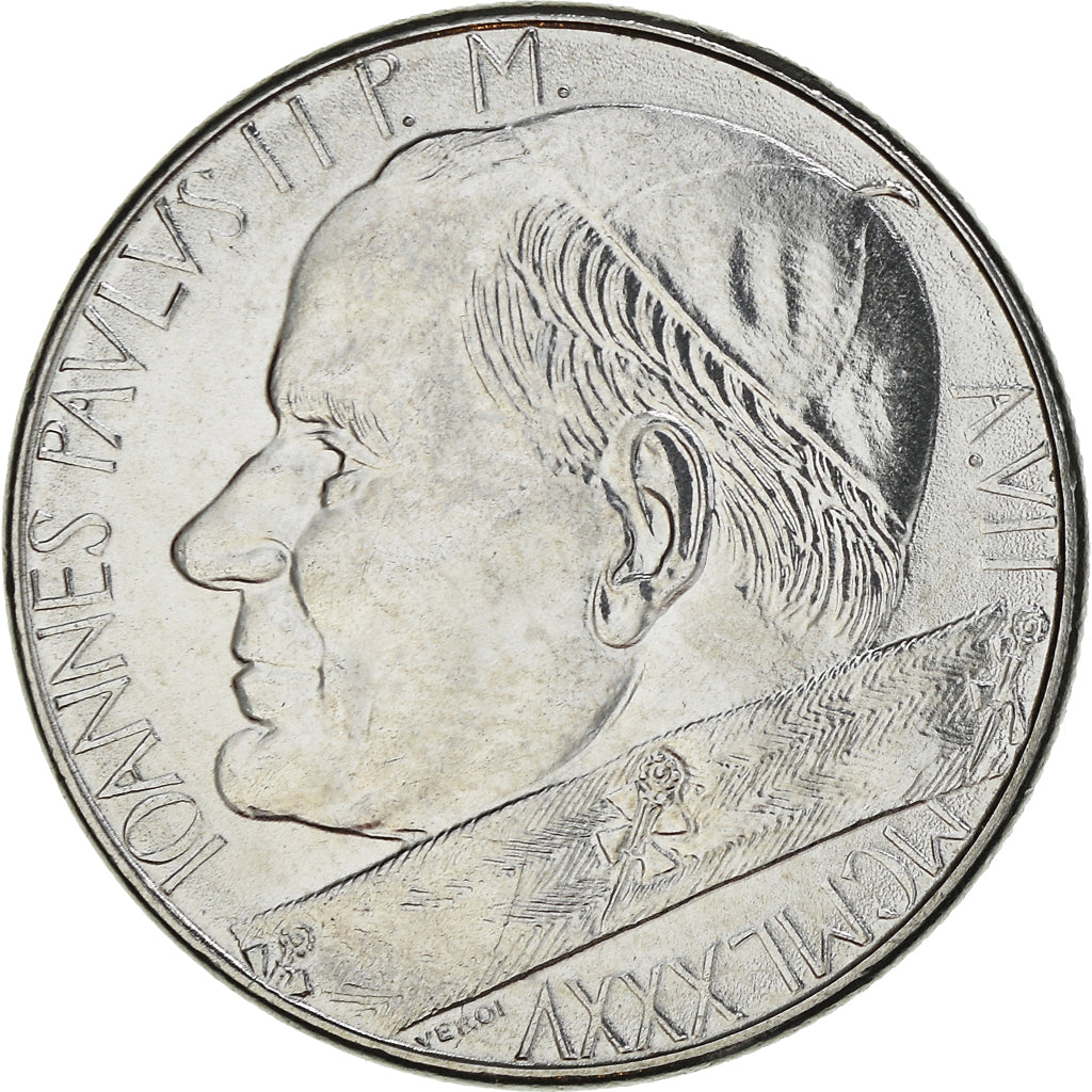 Münze, Vatikanstadt, John Paul II, 50 Lire, 1985, Roma, STGL, Stainless Steel