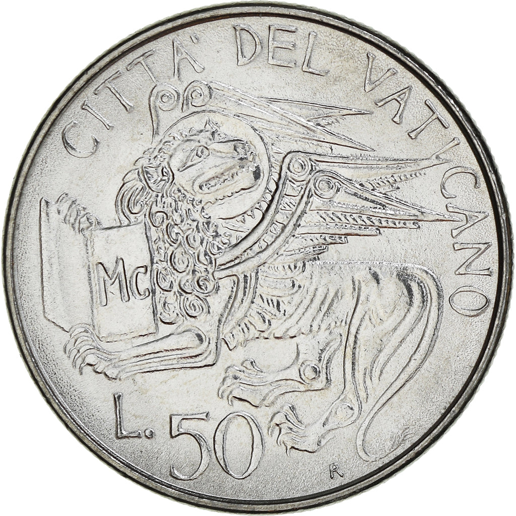 Münze, Vatikanstadt, John Paul II, 50 Lire, 1985, Roma, STGL, Stainless Steel