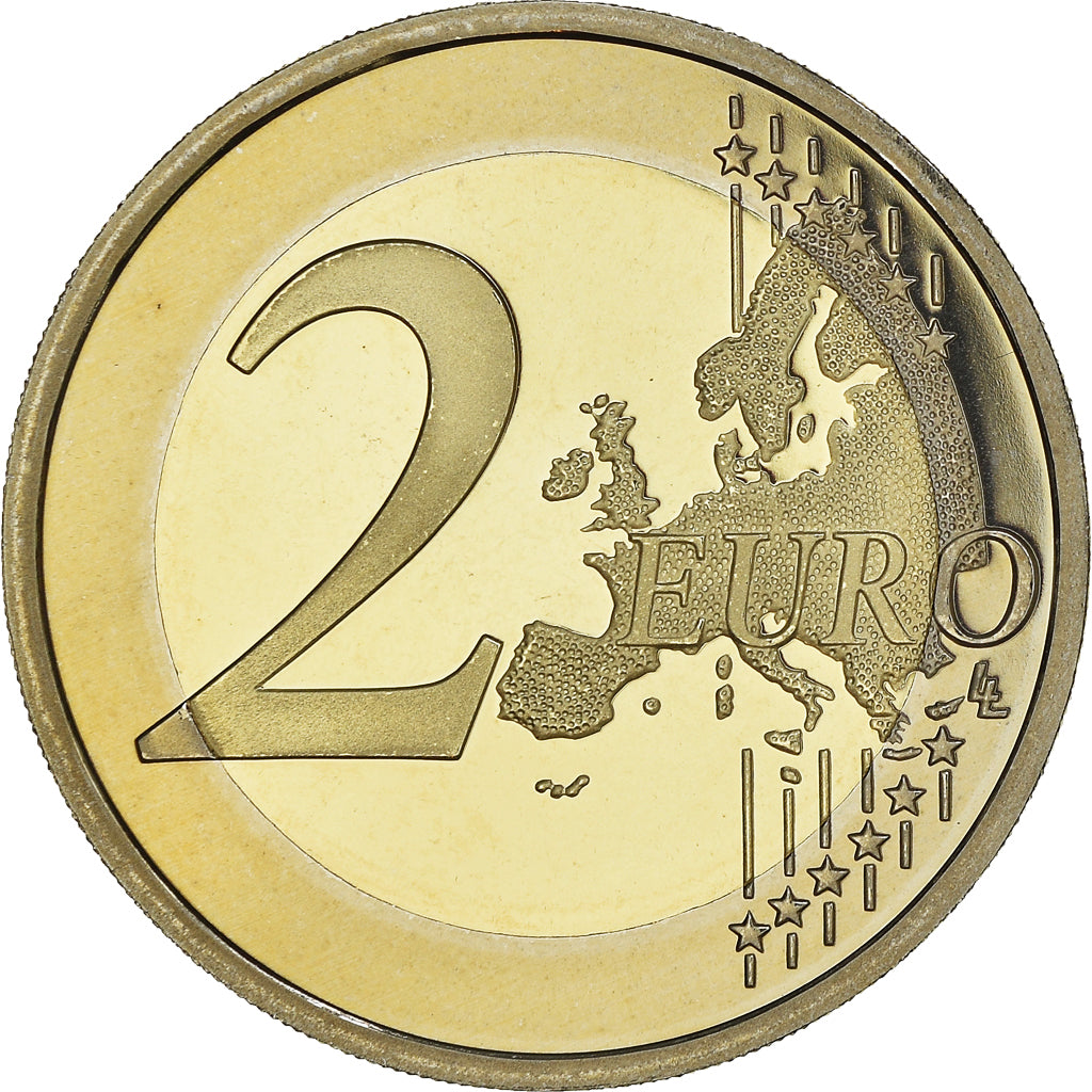 France, 2 Euro, 2009, Paris, Proof, MS(65-70), Bi-Metallic, Gadoury:8a., KM:1414