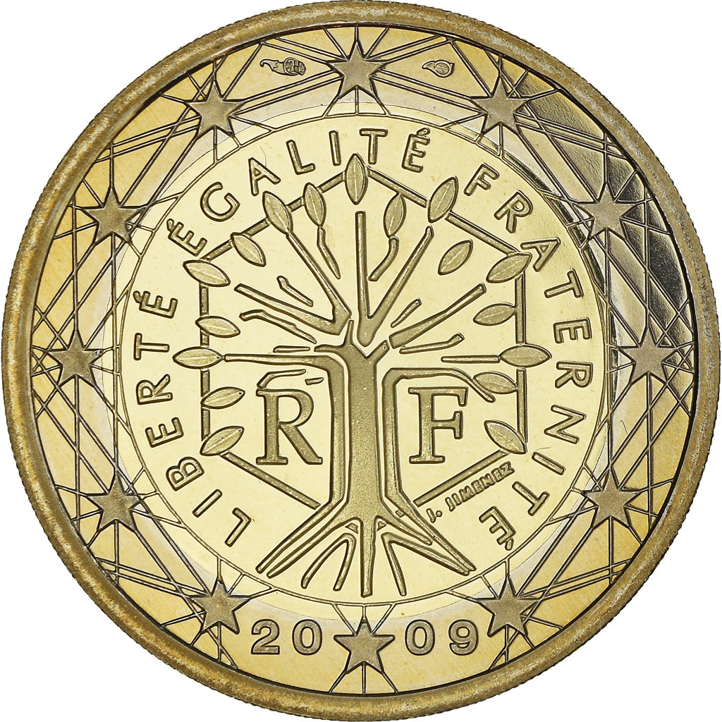 Frankreich, 2 Euro, 2009, Paris, Proof, STGL, Bi-Metallic, Gadoury:8a., KM:1414