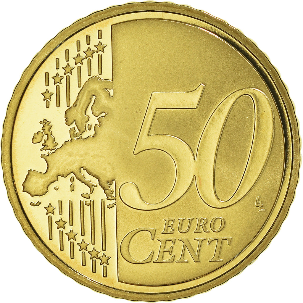 France, 50 Euro Cent, 2009, Paris, Proof / BE, MS(65-70), Brass, KM:1412