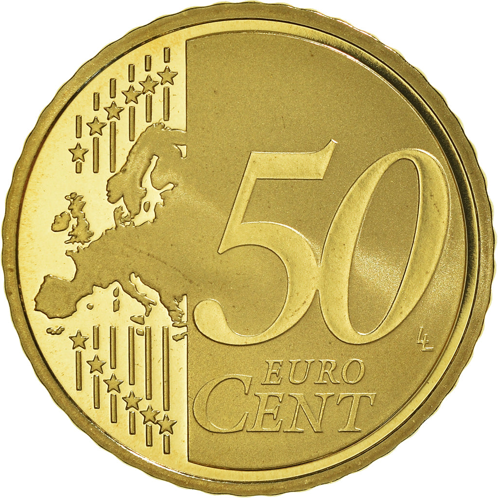 France, 50 Euro Cent, 2009, Paris, Proof, MS(65-70), Brass, KM:1412