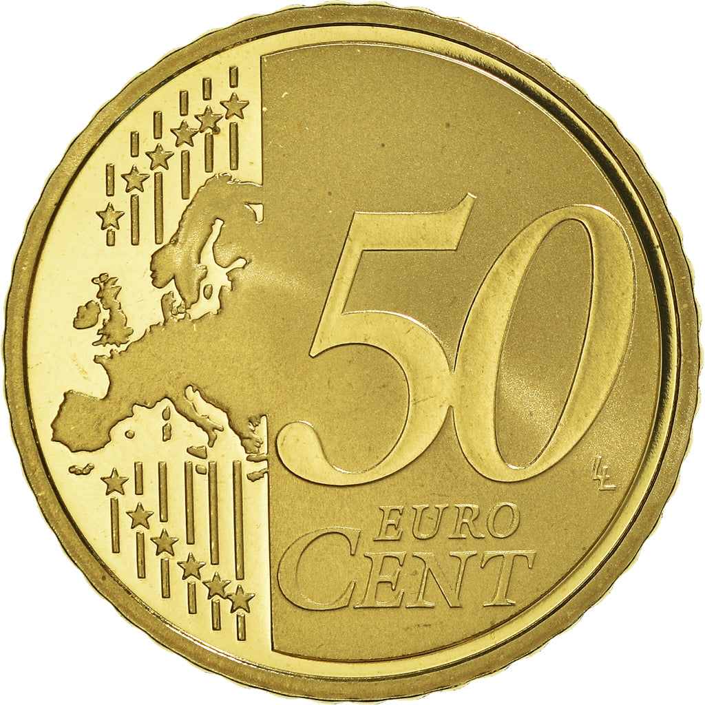 France, 50 Euro Cent, 2009, Paris, Proof, MS(65-70), Brass, KM:1412
