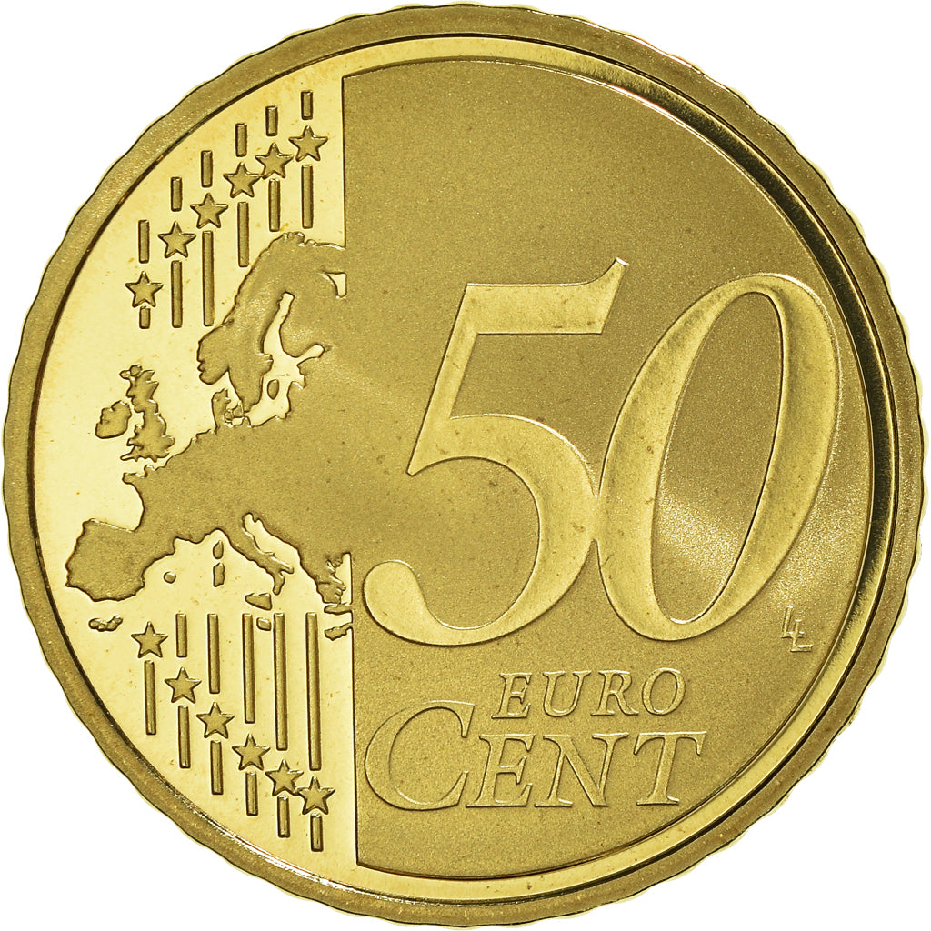 France, 50 Euro Cent, 2009, Paris, BE, MS(65-70), Brass, KM:1412