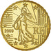 Francia, 10 Euro Cent, 2009, Paris, BE, FDC, Latón, Gadoury:4b., KM:1410