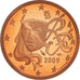 France, 2 Euro Cent, 2009, Paris, BE, MS(65-70), Copper Plated Steel, Gadoury:2