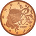 França, Euro Cent, 2009, Paris, Proof / BE, MS(65-70), Aço Cromado a Cobre