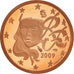 France, Euro Cent, 2009, Paris, BE, MS(65-70), Copper Plated Steel, Gadoury:1