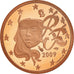 França, Euro Cent, 2009, Paris, BE, MS(65-70), Aço Cromado a Cobre, Gadoury:1