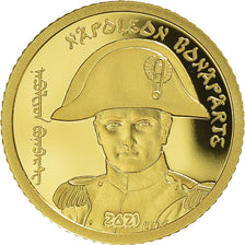 Moneta, Mongolia, 1000 Tugrik, 2021, Napoléon Bonaparte, MS(65-70), Złoto