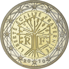 France, 2 Euro, 2010, Paris, BE, MS(65-70), Bi-Metallic, Gadoury:8a., KM:1414