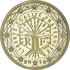 France, 2 Euro, 2010, Paris, Proof / BE, FDC, Bimétallique, Gadoury:8a.