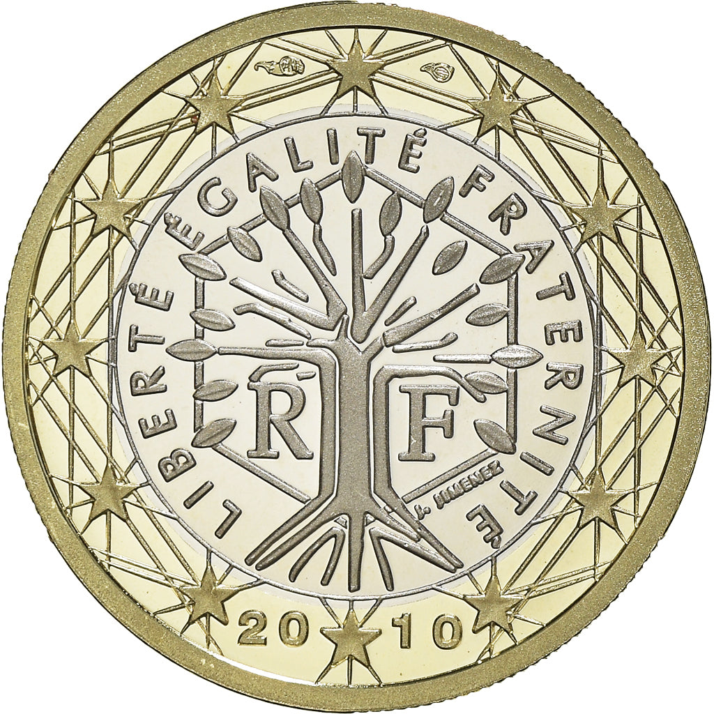 France, Euro, 2010, Paris, BE, MS(65-70), Bi-Metallic, KM:1413