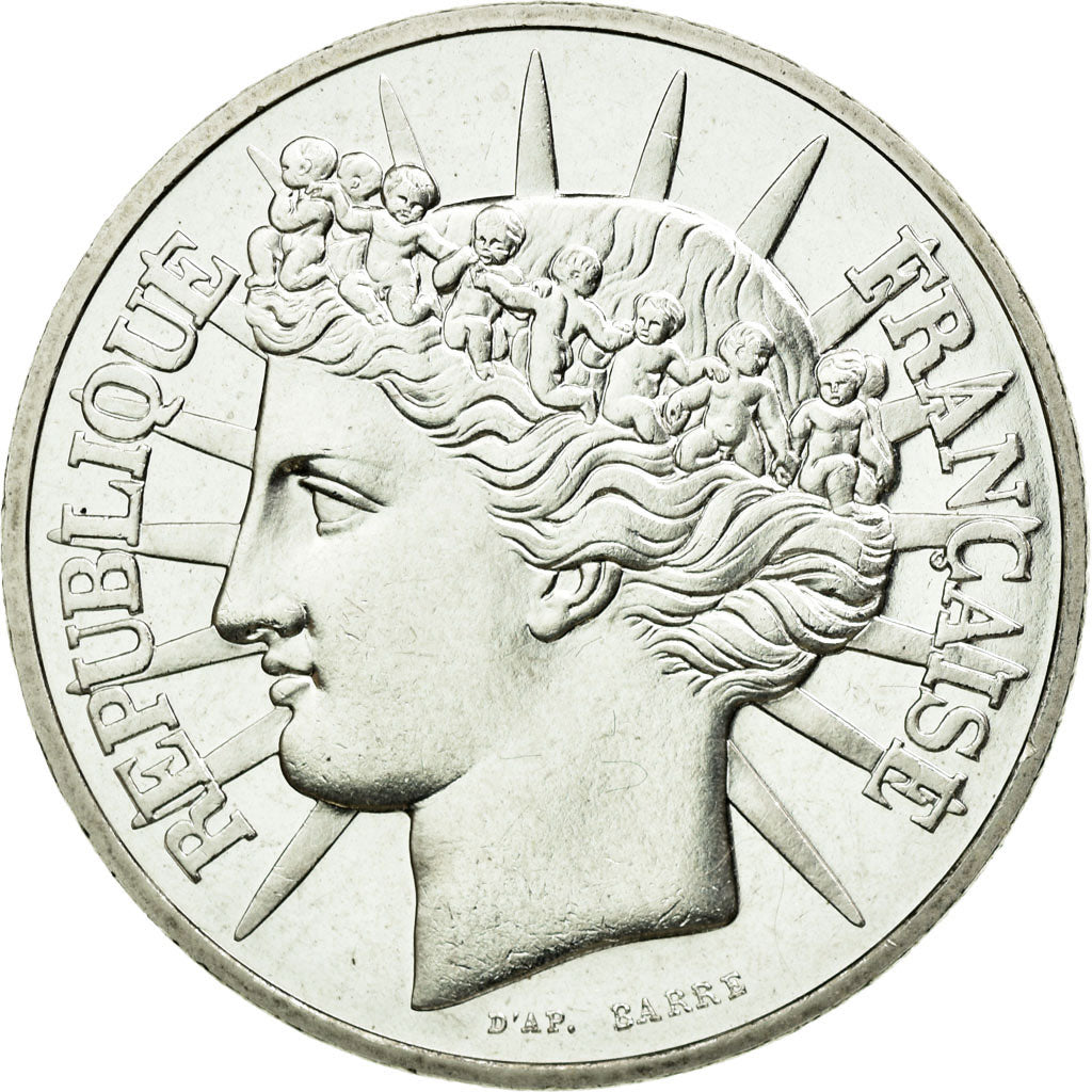 Münze, Frankreich, 100 Francs, 1988, VZ+, Silber, KM:P999, Gadoury:237.P1