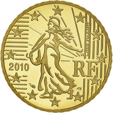 France, 50 Euro Cent, 2010, Paris, Proof, MS(65-70), Brass, Gadoury:6a., KM:1412