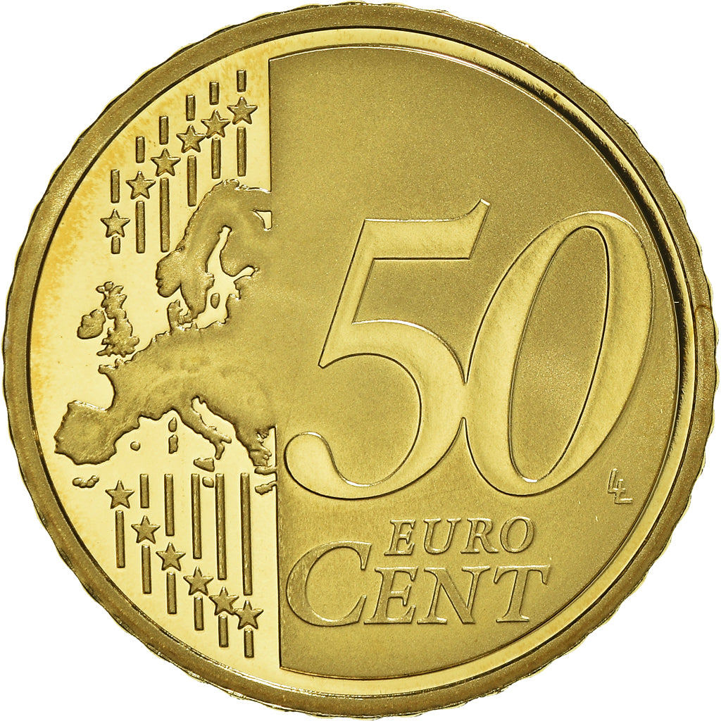 France, 50 Euro Cent, 2010, Paris, Proof, MS(65-70), Brass, Gadoury:6a., KM:1412