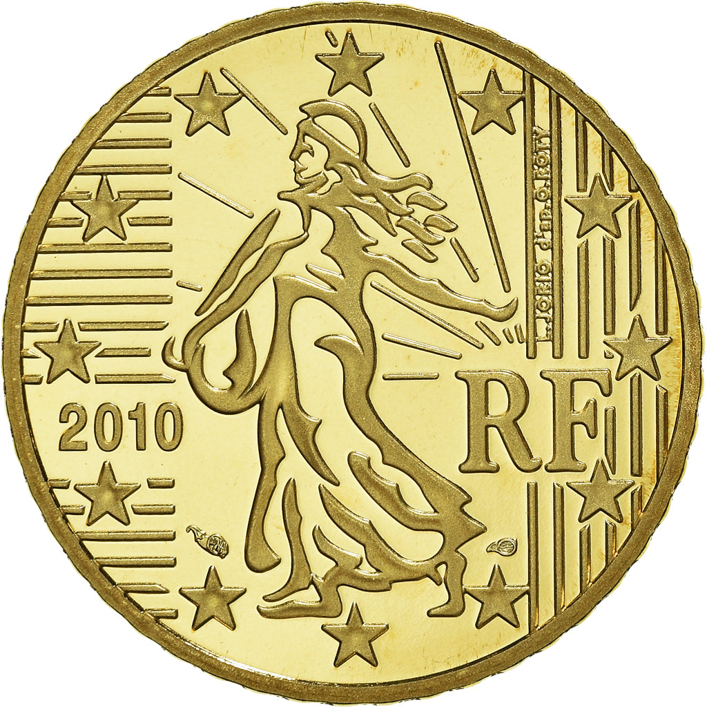 France, 50 Euro Cent, 2010, Paris, Proof / BE, FDC, Laiton, Gadoury:6a., KM:1412