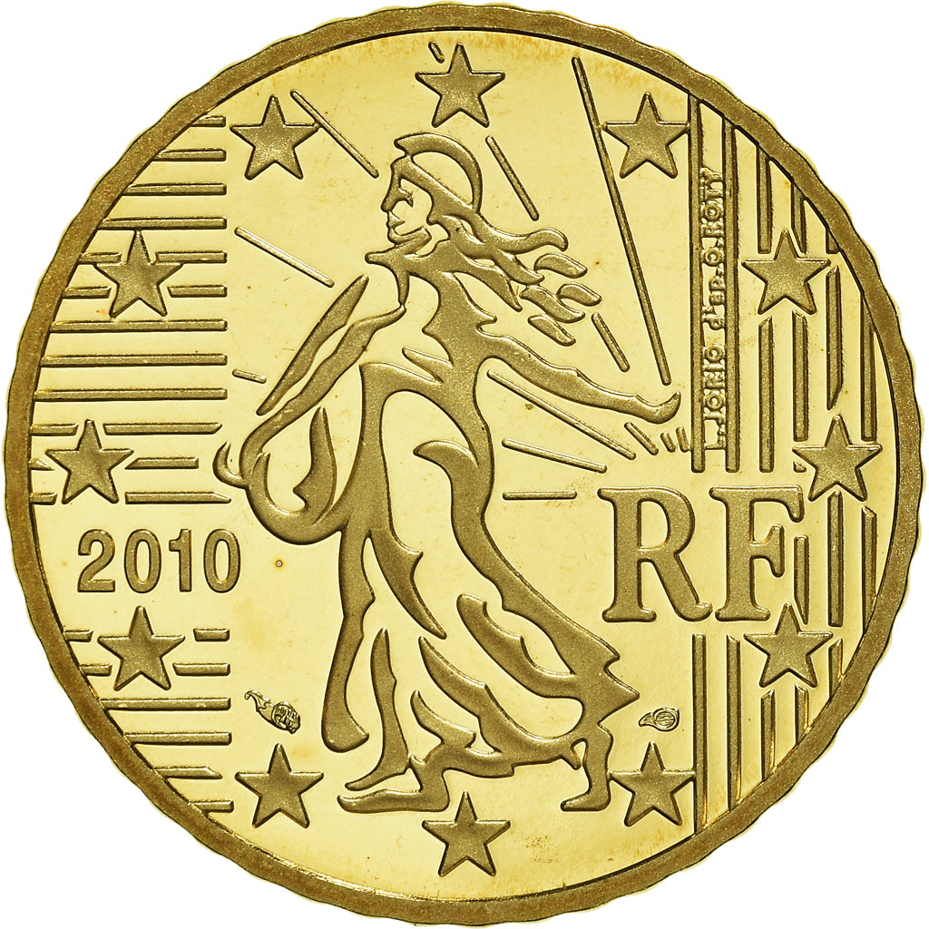 France, 50 Euro Cent, 2010, Paris, Proof / BE, FDC, Laiton, Gadoury:6a., KM:1412