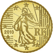 France, 50 Euro Cent, 2010, Paris, Proof / BE, FDC, Laiton, Gadoury:6a., KM:1412